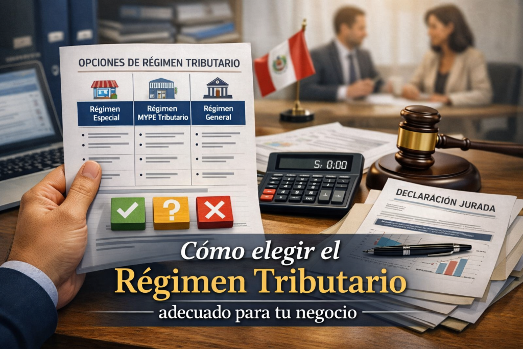 Elección régimen tributario